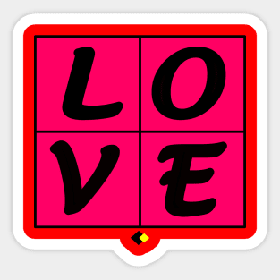 LOVE SQUARED Sticker